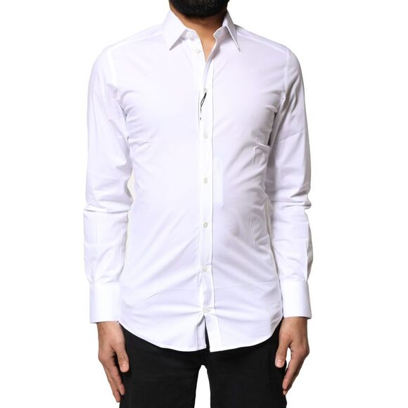 Dolce & Gabbana Classic LongSleeve Dress Shirt Men White Shirts